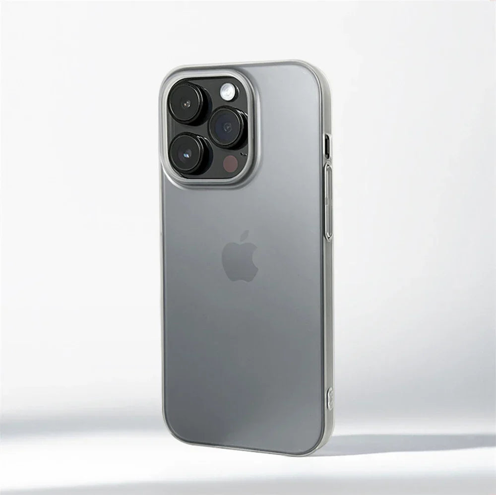 0.7 MM Ultra Thin Sand Blasting Frosted Matte Hard PC Case For iPhone 17 16 Pro Max 15 14 Plus 13 12 Simple Transparent HD Cover