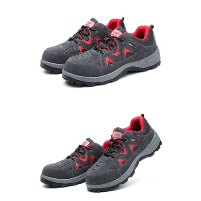 Breathable Lightweight Steel Toe Safety Shoes Labor Protection Anti Smashing & Piercing Comfortable and Secure Work Footwear
