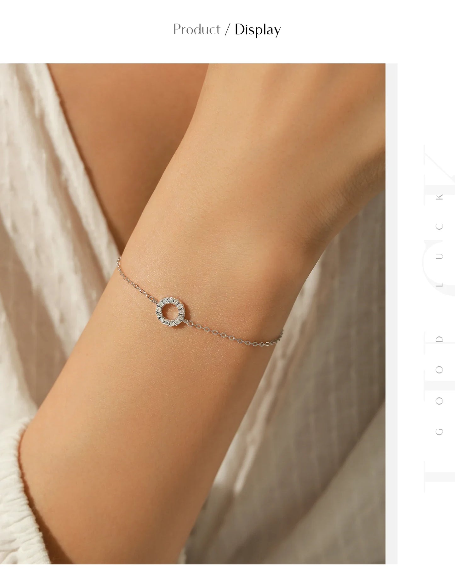 D Color Moissanite Bracelet 925 Sterling Silver Fashion Hallow Out Round Link Chain Bracelet For Women Fine Jewelry Gifts