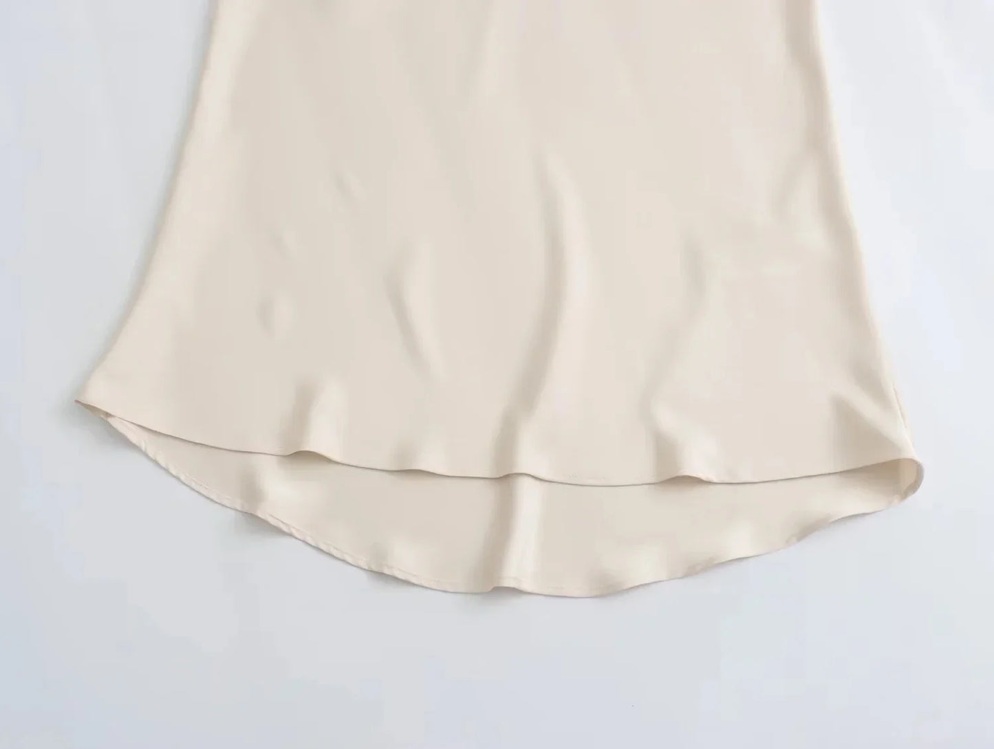 2024 Y2K Casual Women Long Skirt Spring Elastic High Waisted A-Line Casual Female Satin Skirts High Street Lady Skirts