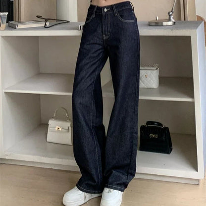 Women's Wide Leg Jeans Denim Pants with High Quality Material
