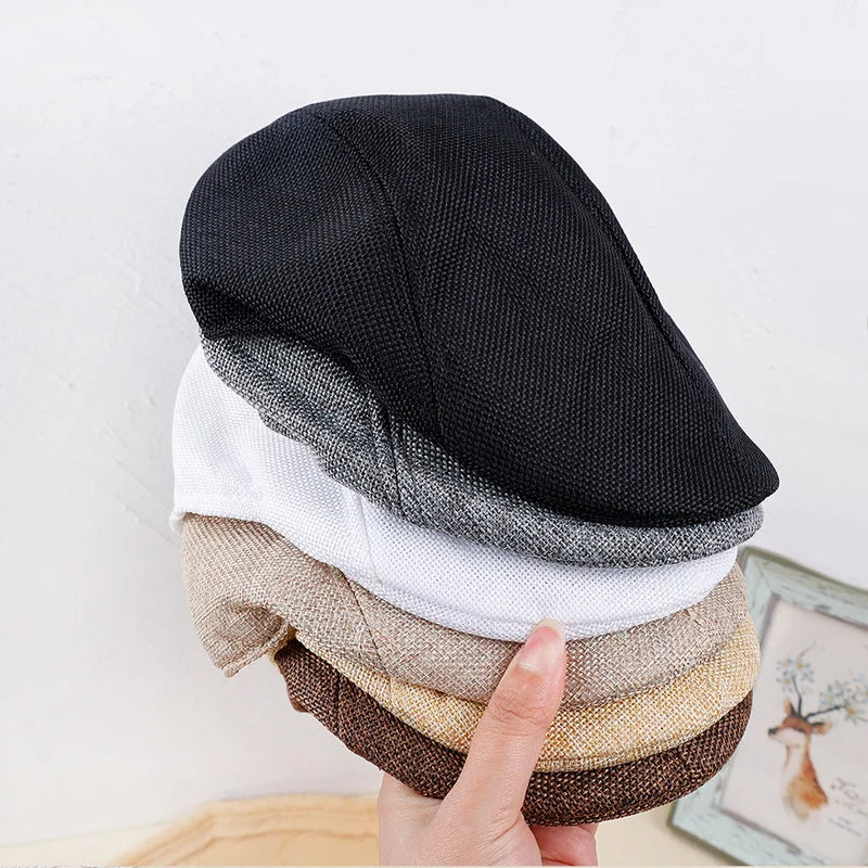 Men Berets Spring Autumn Winter British Style  Beret Hat Retro England Hats