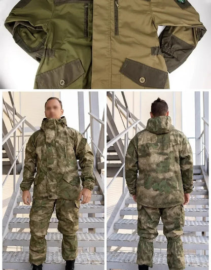 GORKA-5 Combat Suit Set SMTP E7 Outdoor Hunting Combat Suit for Russian Men's Jacket Combat Suit Hunting Work Uniform