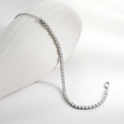 3mm Moissanite Tennis Bracelet for Women Man Full Diamond Adjustable 15-20CM S925 Sterling Silver Jewelry Wholesale