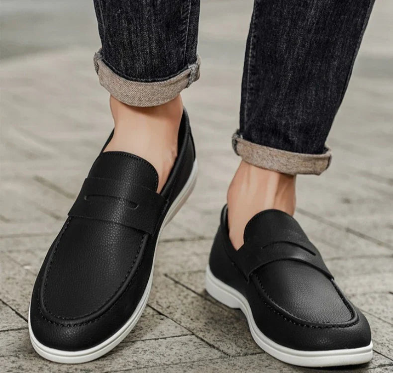 New British style breathable men's loafers fashion youth casual single shoes driving shoes