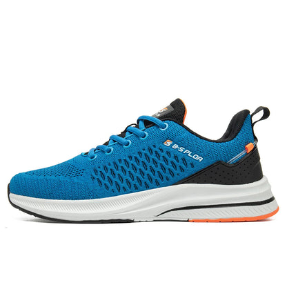 Lightweight Running Shoes For Men Comfort Men's Designer Mesh Casual Sneakers Lace-Up Male Outdoor Sports Tennis Shoes