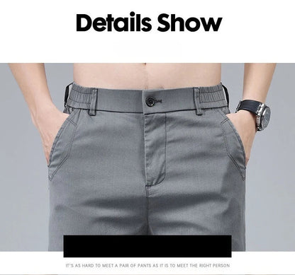 Men's Summer Lyocell Shorts Thin Breathable Comfortable Slim Korean Fashion Short Pants Elastic Waist Casual Vacation Pants