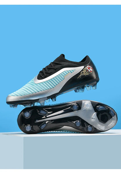 New Men Football Boots Outdoor Sport Boys Long Spikes Training Cleats Soccer Shoes Adult Non Slip Breathable Match Comfortable