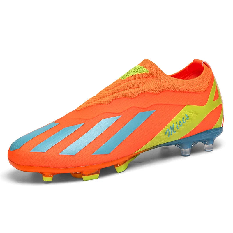 Men Soccer Shoes Long Spikes Soccer Cleats Indoor Sports Shoes Professional Football Boots Drop Shipping Unisex Breathable Soft