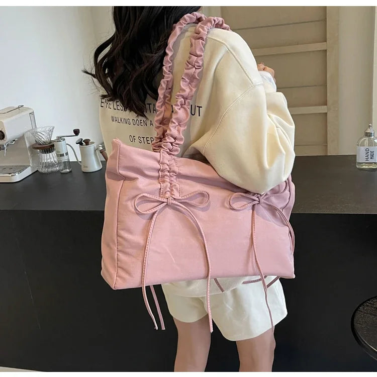 Solid Color Nylon Casual Shoulder Bags Large Capacity High Quality Versatile Crossbody Bags for Women 2025 Fashion Hot Sale