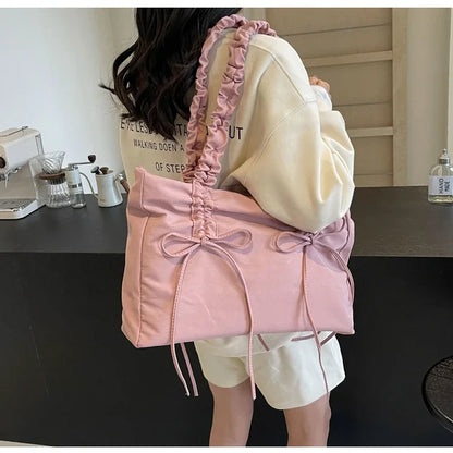 Solid Color Nylon Casual Shoulder Bags Large Capacity High Quality Versatile Crossbody Bags for Women 2025 Fashion Hot Sale