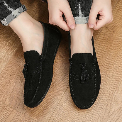 Fashion Men Casual Shoes Suede Breathable Comfort Slip-on Mens Driving Shoes Luxury Brand Men Loafers Mens Lazy Shoes Moccasins