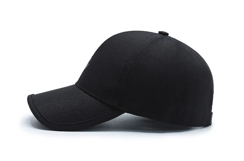 Men Fashion Wild Sunshade Sun Protection Black Baseball Cap For Winter Women Sport Cotton Warm Hats Male Kpop Bone Unisex C35