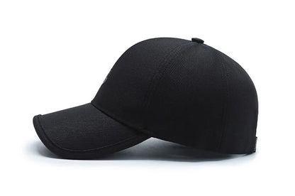 Men Fashion Wild Sunshade Sun Protection Black Baseball Cap For Winter Women Sport Cotton Warm Hats Male Kpop Bone Unisex C35