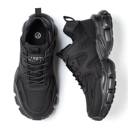 New Women Safety Shoes Anti-smash Anti-puncture Work Shoes Breathable Lightweight Work Sneakers Indestructible Women Shoes Boots
