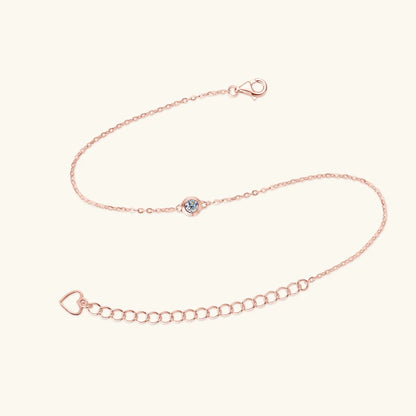2025 Trendy 3mm Moissanite Jewelry Set 925 Silver Plated Rose Gold Necklace Bracelet Earrings Set for Women Valentine's Day Gift