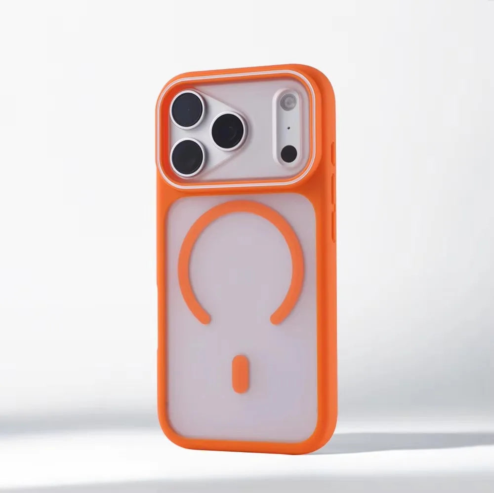 Luxury Matte Translucent For Magsafe Case For iPhone 17 16 Pro Max 15 14 Plus Magnetic Wireless Charging Shockproof Cover Shell