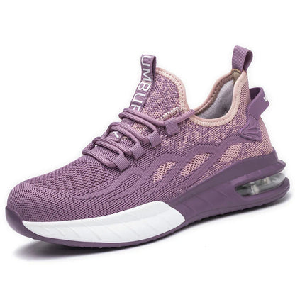 Women Puncture Proof Sport Work Sneakers Breathable Steel Toe Safety Shoes For Work Safety Boots Construction Security Boots