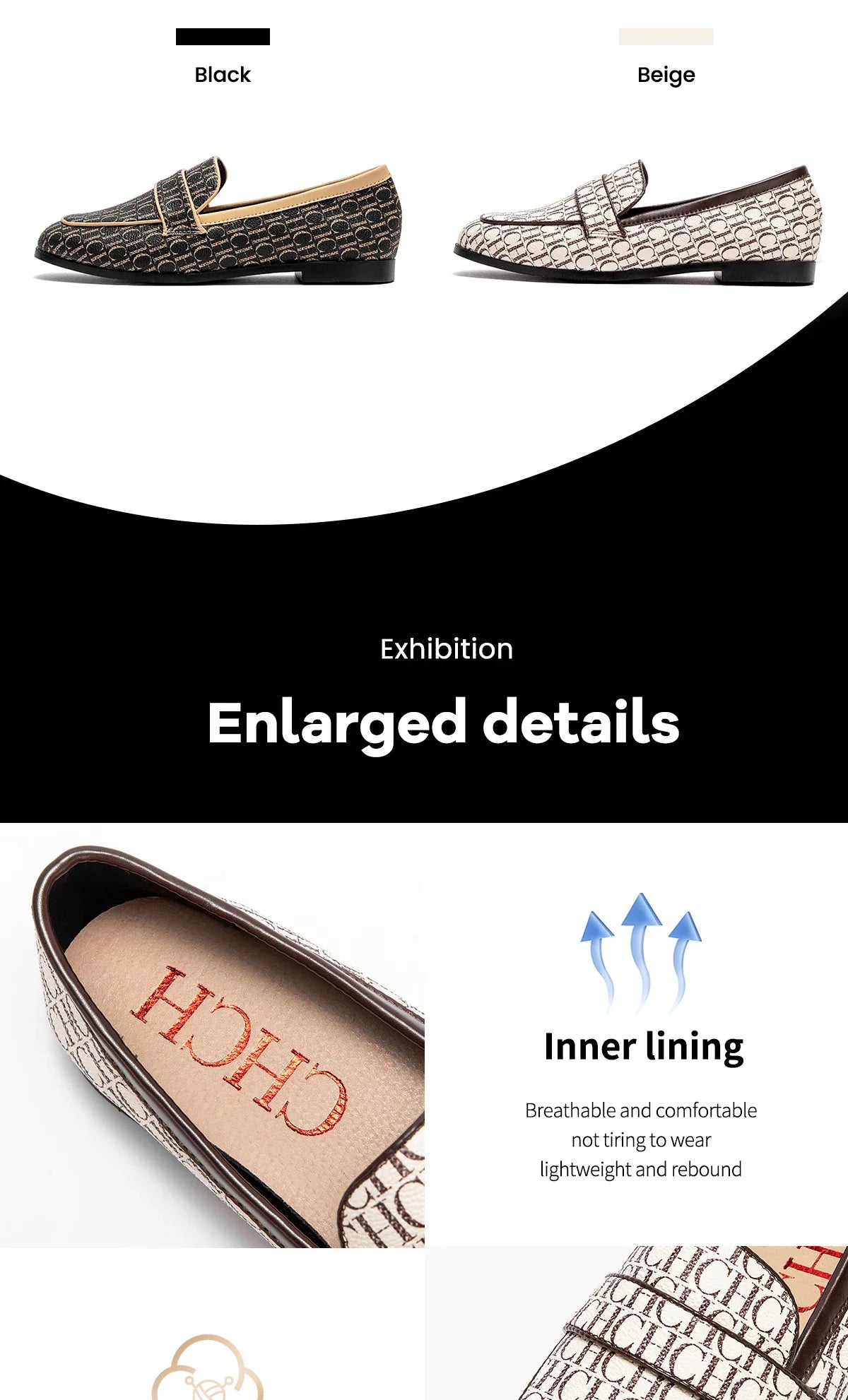 Classic Style Fashion Retro Women's New Flat Shoes Letters Printing Simple Hundred with Fine Workmanship Women's Casual Shoes