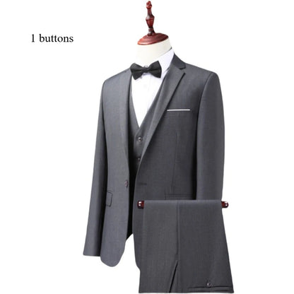 Suits Men's Fashionable Formal Tailored Solid-color Dance Singer Trend Host Casual Wedding Banquet Dress Star Performance Suit