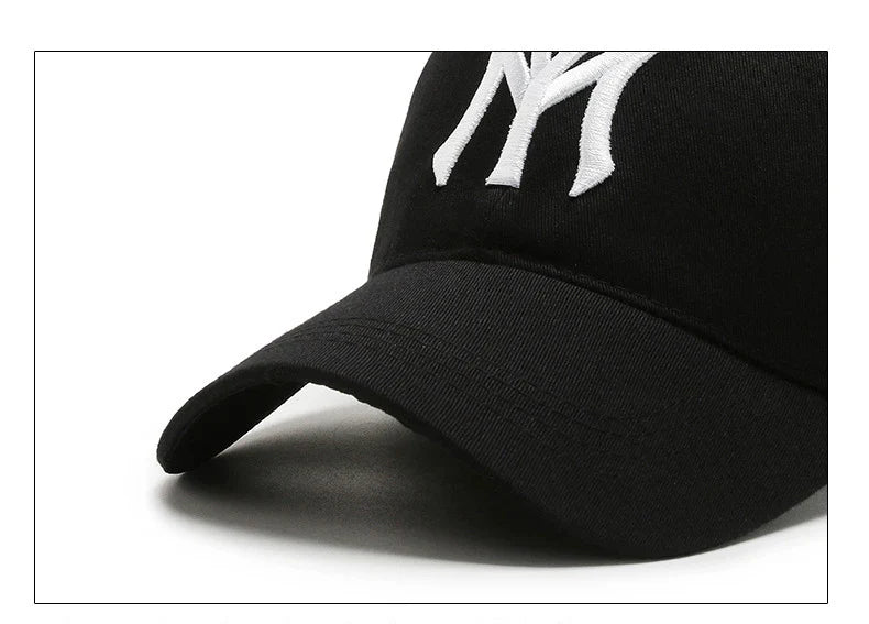 Fashion Korean Letter MY Baseball Cap 3D Embroidery Dad Hat Men