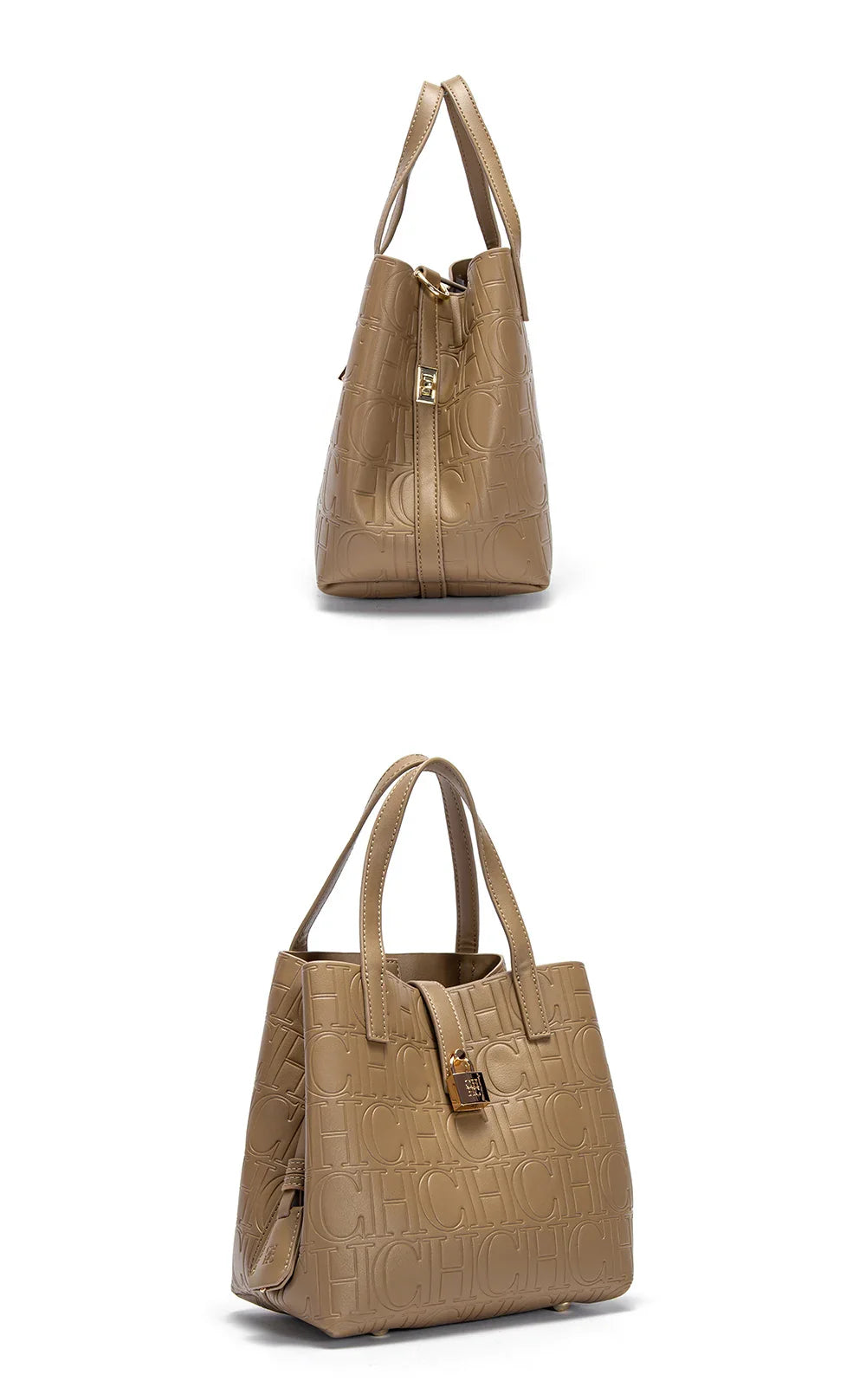 Women's Tote Bag New Steel Embossed Handheld Bun Mother Shopping Bag