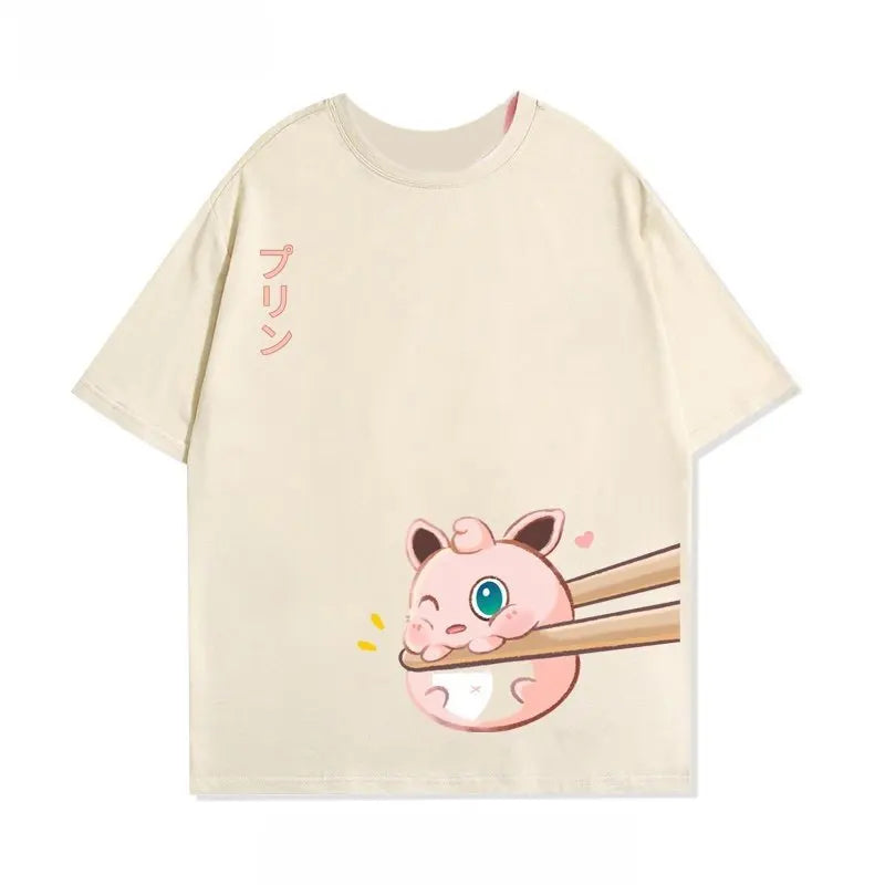 Oversized Pokemon Anime Graphic T Shirt Man Women Casual Cotton Short Sleeve Tee Top Y2k Streetwear Print Clothing 2026 Summer