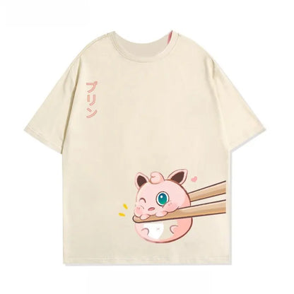 Oversized Pokemon Anime Graphic T Shirt Man Women Casual Cotton Short Sleeve Tee Top Y2k Streetwear Print Clothing 2026 Summer
