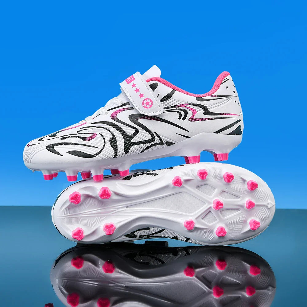 New Kids Soccer Shoes Original Football Shoes Boy Girl Indoor Professional Football Field Boots Society Cleats Non Slip Sneakers