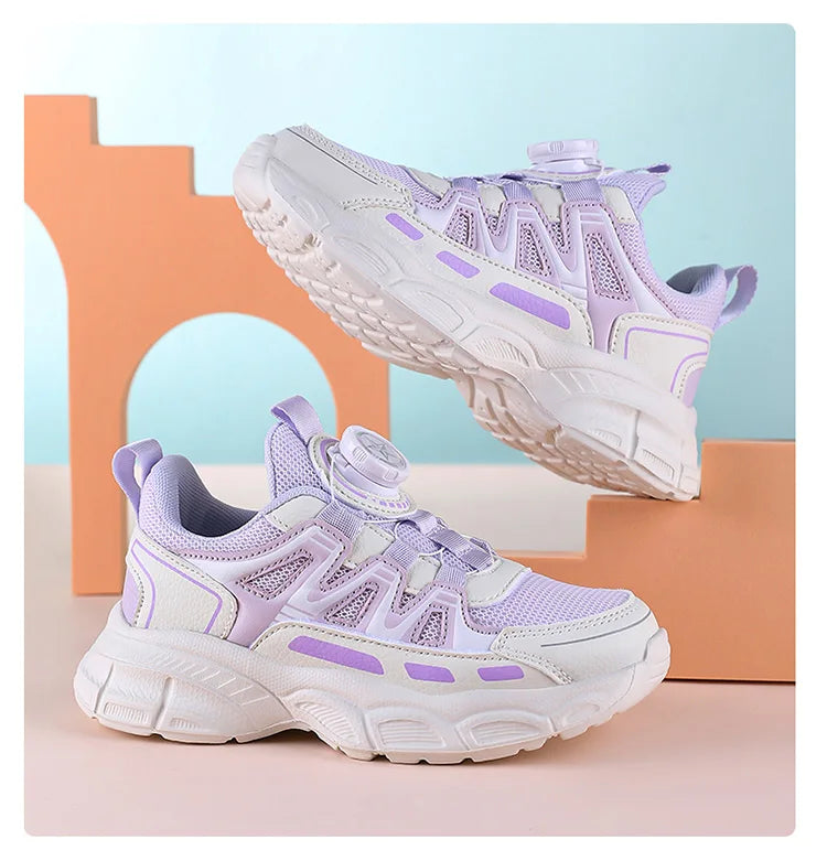 Spring and autumn children's shoes girls' school students leisure sports running shoes basketball children outdoor tennis shoes