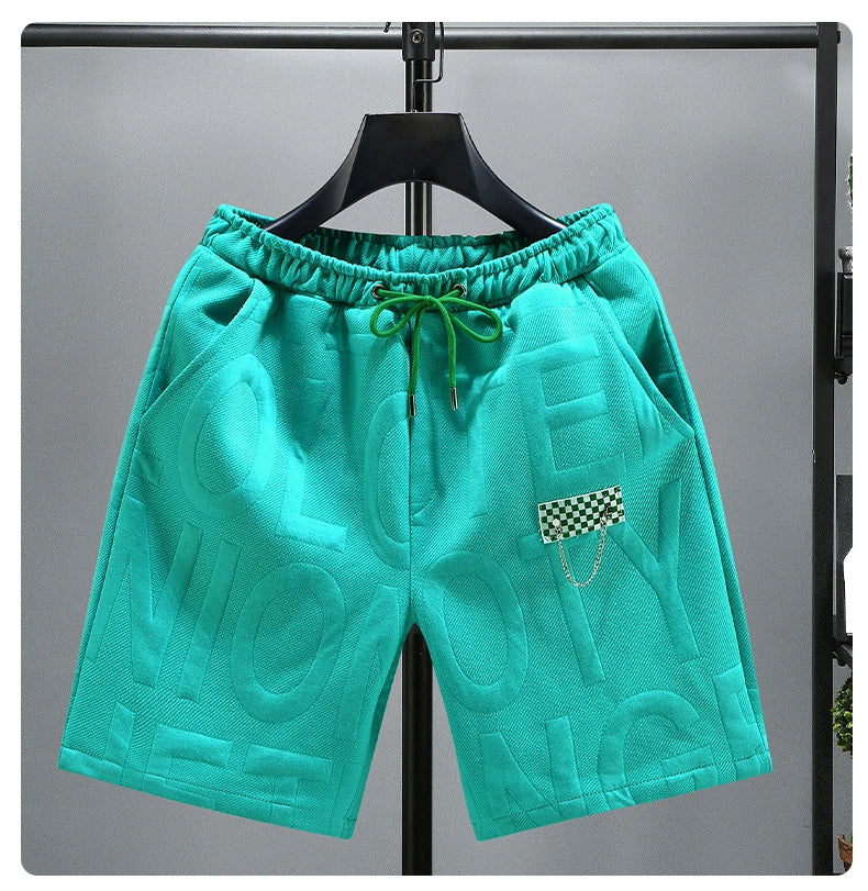 New Fashion knitted Shorts Men Comfortable Elastic Waist Clothing Male Breathable Short Trousers plus size