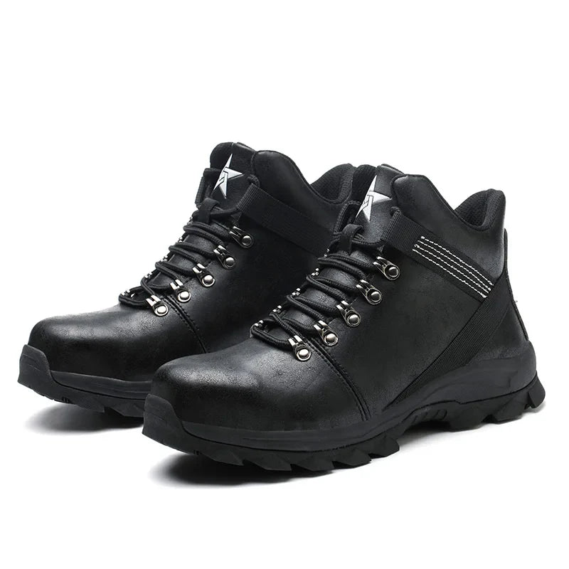 Safety Shoes Men Lightweight Sneaker Steel Toe Cap Shoes Anti-smash Puncture-Proof Work Safety Shoes Protective Boots Work Shoes