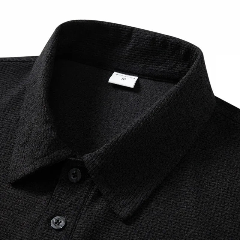 Men's polo shirt long sleeved high-end brand exquisite embroidery 2025 Spring and Autumn casual breathable fashion T-shirt top