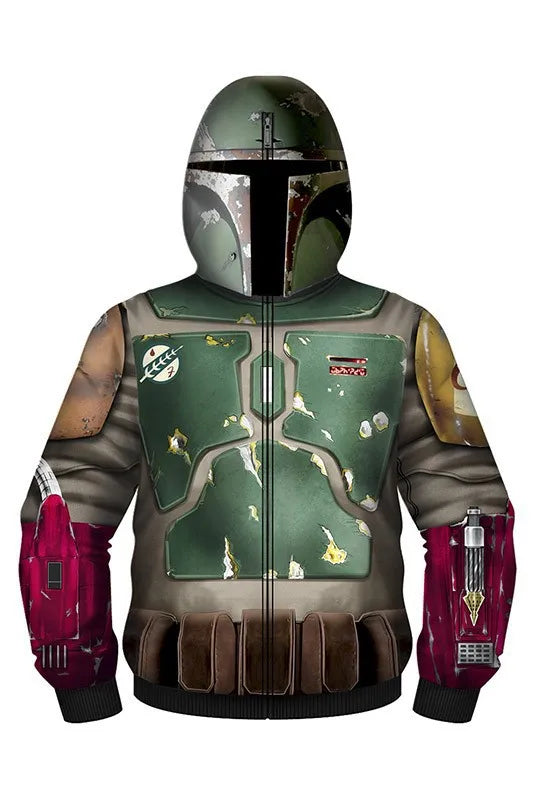 New AnimeSpider Man Iron Man Hoodie Kids Superhero Cosplay Jacket Boys Girls Zipper Star Wars Sweatshirt for Halloween Party