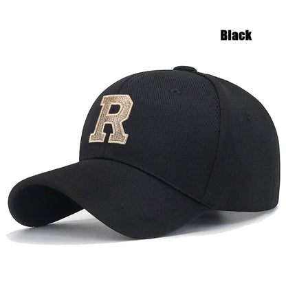 Gold Thread 3D Embroidery Adjustable Elastic Pineapple Cloth Baseball Cap Trucker Hats