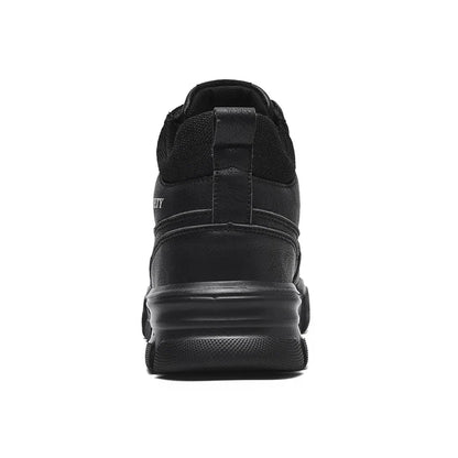 Man Safety Shoes Puncture-Proof Work Sneaker Waterproof Work Shoes Steel Toe Shoes Safety Boots Indestructible Shoes Lightweight
