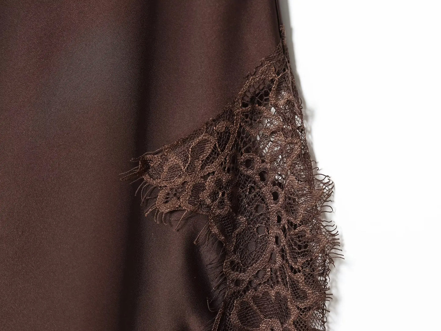 Women Asymmetric Lace Midi Skirt In-seam Zip High Waist Spring Summer  Casual Holiday Skirts ﻿Mujer