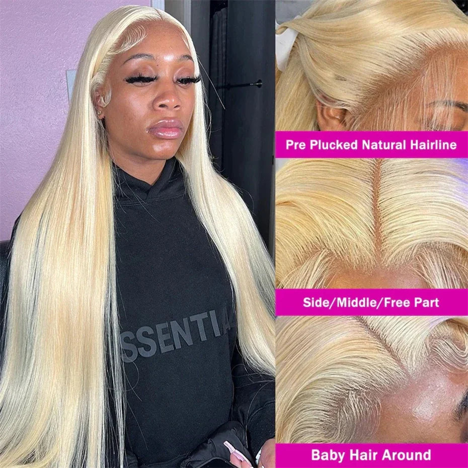 30 36 inch Hot Pink Transparent Lace Front Wig Human Hair 13x6 Lace Frontal Wigs For Women Long Straight Colored Human Hair Wigs