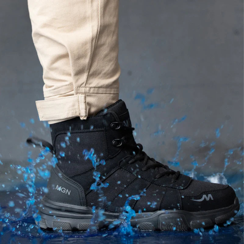48 Plus Size Platform Non Slip Work Safety Boots Men Steel Toe Cap Anti-smash Sneakers Shoes Anti Puncture Security Boots
