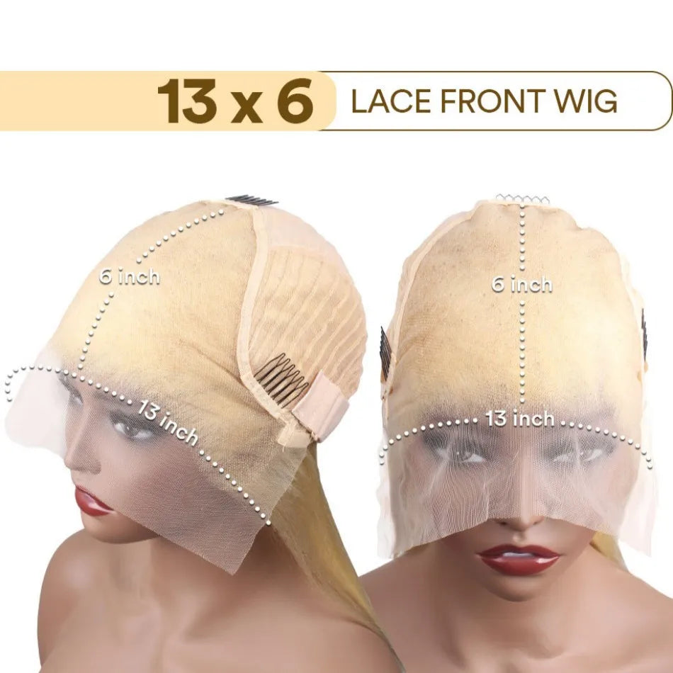 Straight Human Hair Wigs 613 Blonde 13X6 Hd Lace Frontal Wig 220 Density 13X4 Lace Front Wigs Human Hair 38 Inch Pre Plucked Wig
