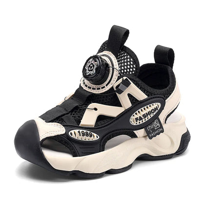 Summer Breathable Children's Sandals 5-16Y Boys' Fashion Beach Water Shoes Non Slip Outdoor Soft Bottom Sports Sandal Shading
