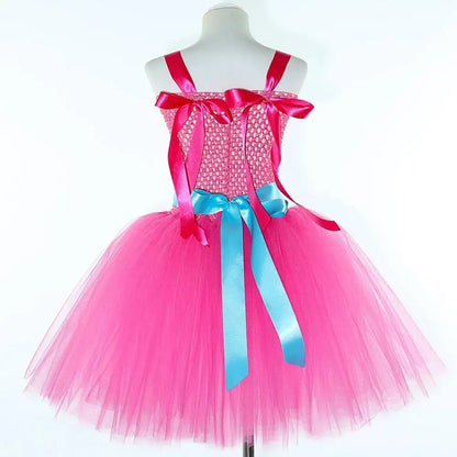 Super Kitty Costumes for Girls Super Cat Tutu Dress for Kids Christmas Halloween Outfits Children Animal Clothes with Eyes Patch