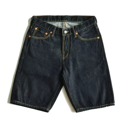 Men Shorts Jean Shorts Indigo Selvedge Denim for Summer Casual Regular Fit