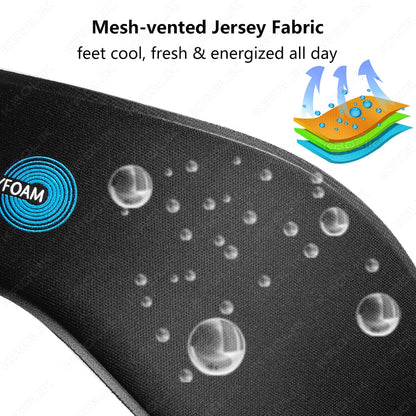 2 PCS Memory Foam Sports Insoles for Shoes Men Women Sports Antibacterial Deodorization Insoles Sweat Absorption Running Cushion