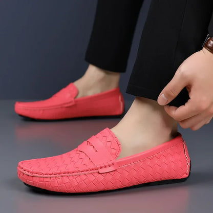 Loafers for Men 2024 New Handmade Moccasins Men Flats Casual PU Leather Shoes Luxury Comfy Mens Loafers Size 48