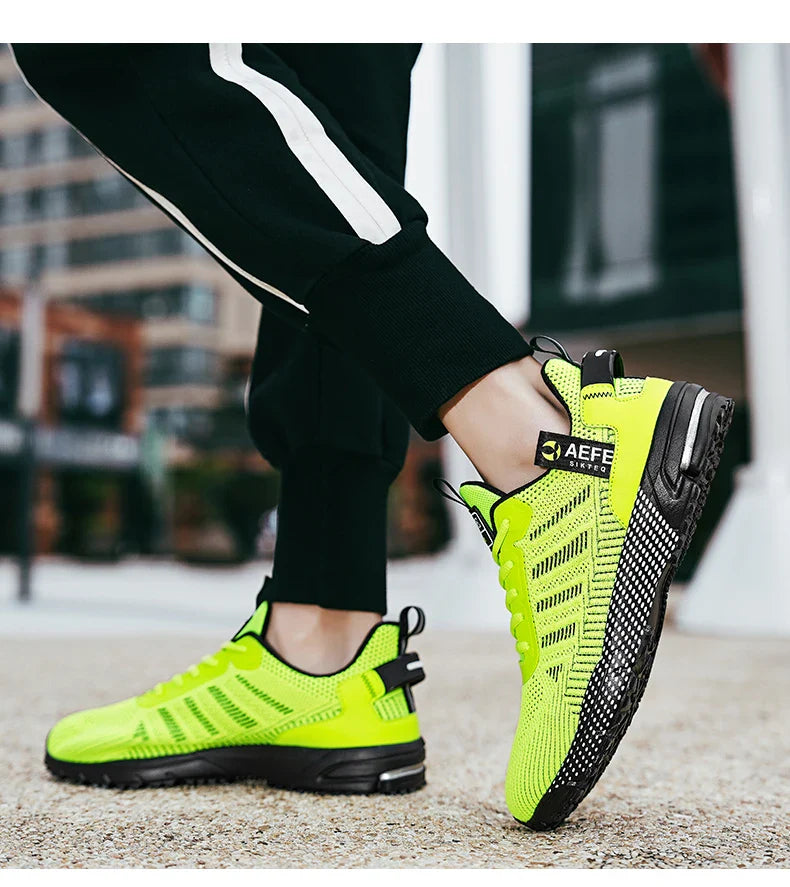 Men Running Shoes Breathable Outdoor Sports Shoes Lightweight Sneakers for Men Comfortable Athletic Training Footwear
