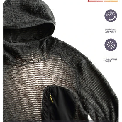 All Season 190g Ultra-light Breathable Thermal Hoodie, Urban Outdoor Techwear Mid-layer with Thumbholes & Zip Pocket