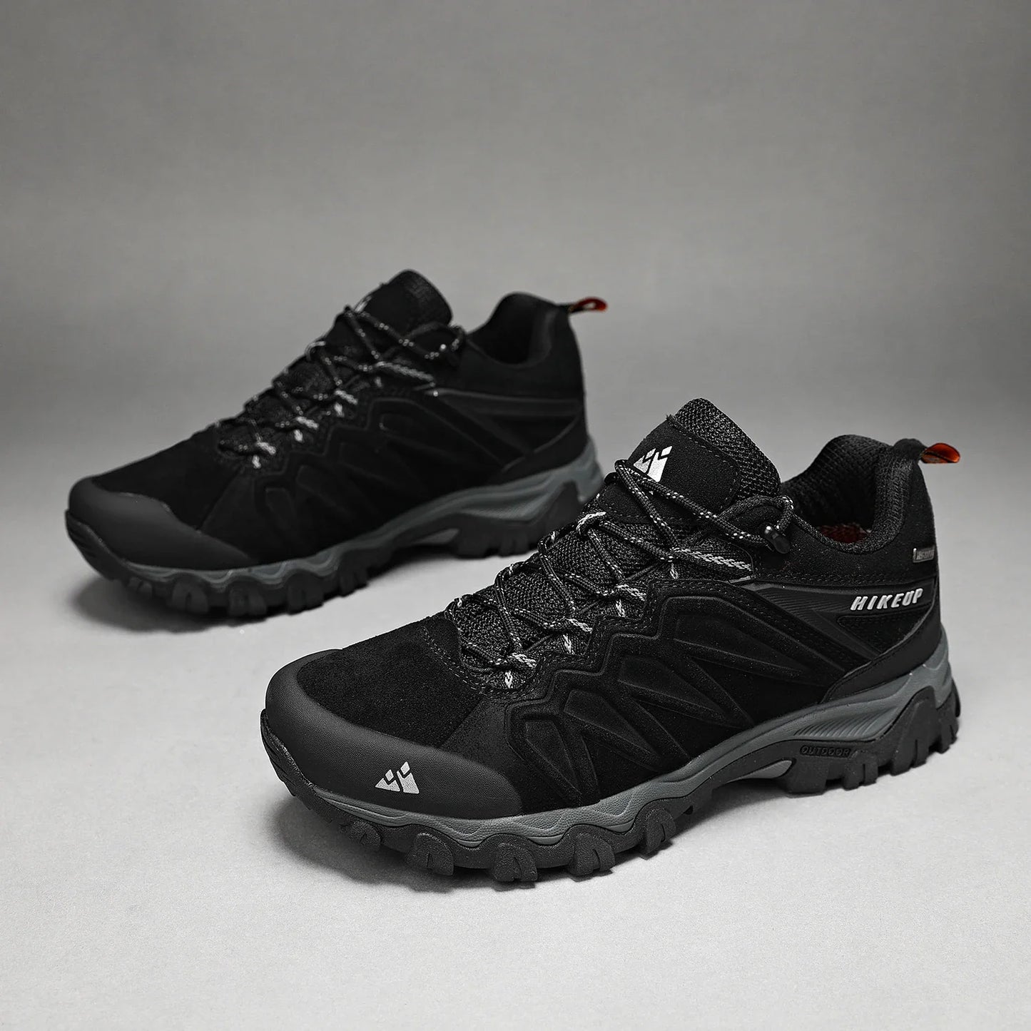High Quality Leather Hiking Shoes Durable Outdoor Sport Men Trekking Leather Shoes Lace-Up Climbing Hunting Sneakers