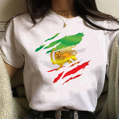 Iran tshirt women harajuku tshirt female funny clothing