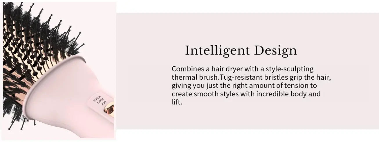 Professional Blowout Hair Dryer Brush Dryer and Volumize Hot Air Brush for Women Curling Irons Styler Electric Brushes